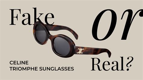 celine triomphe sunglasses real vs fake